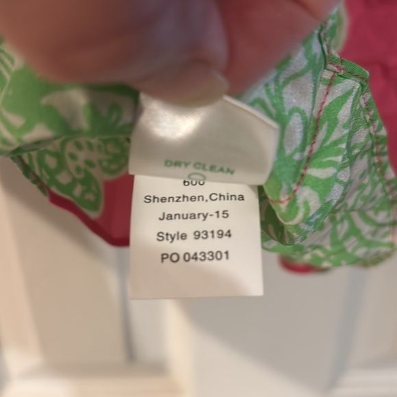 Lilly Pulitzer Pink Ruched Tank Top - Picture 7 of 7